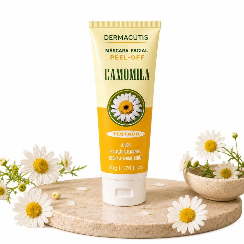Máscara Camomila Kit 2 da Dermacutis, Ajuda na Ação calmante e Reduz Vermelhidão e um Clareamento Suave