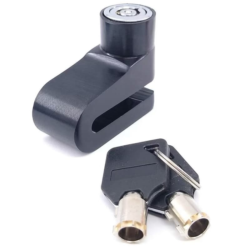 Trava de disco Cadeado Anti furto para Moto e Bicicleta Modelo universal para Freios a Disco