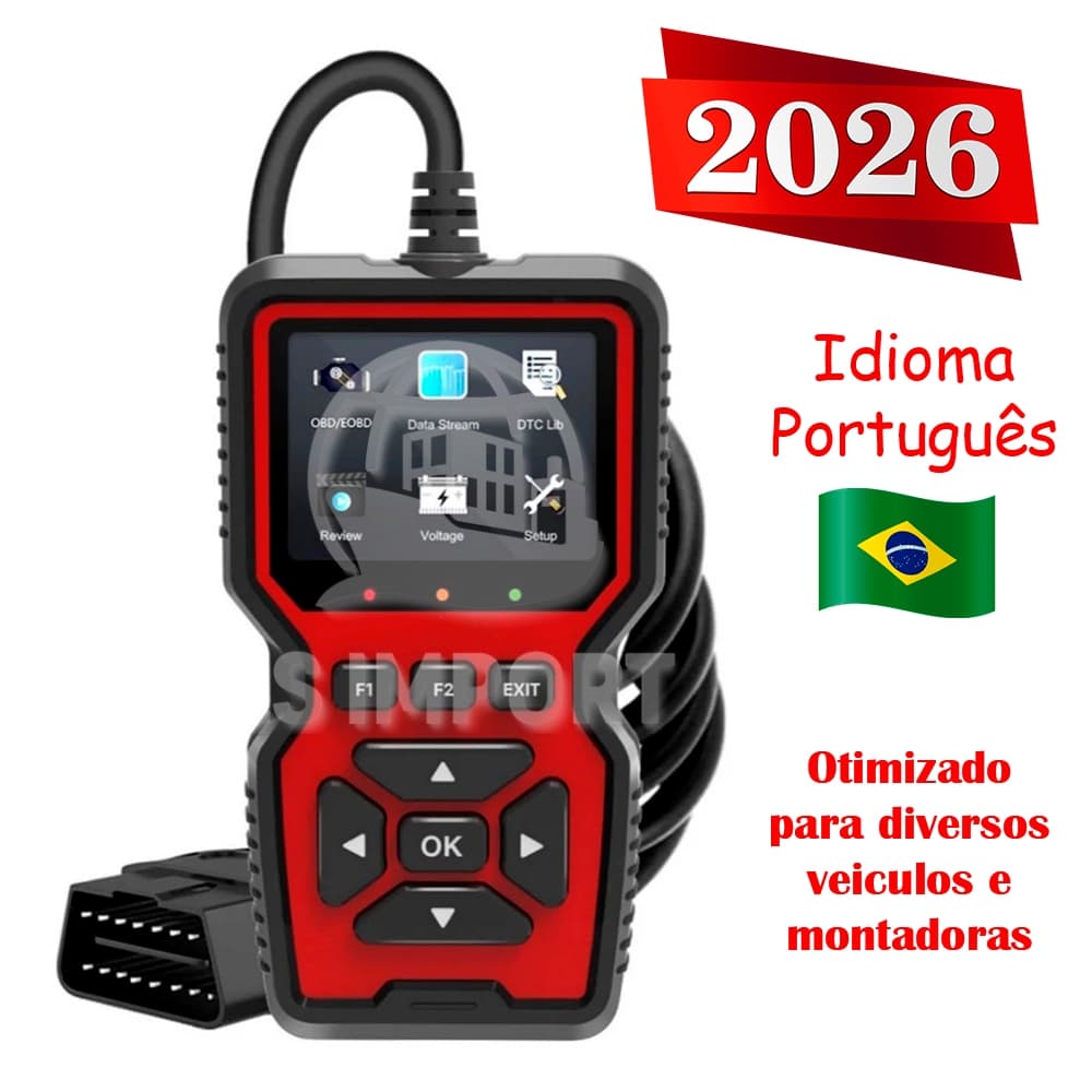 Scanner OBD2 Automotivo Portugues Apagar Falhas Motor Diagnostico Defeitos Erro