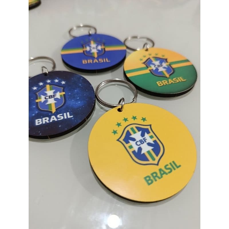 Chaveiro Copa do mundo 12 unidades MDF