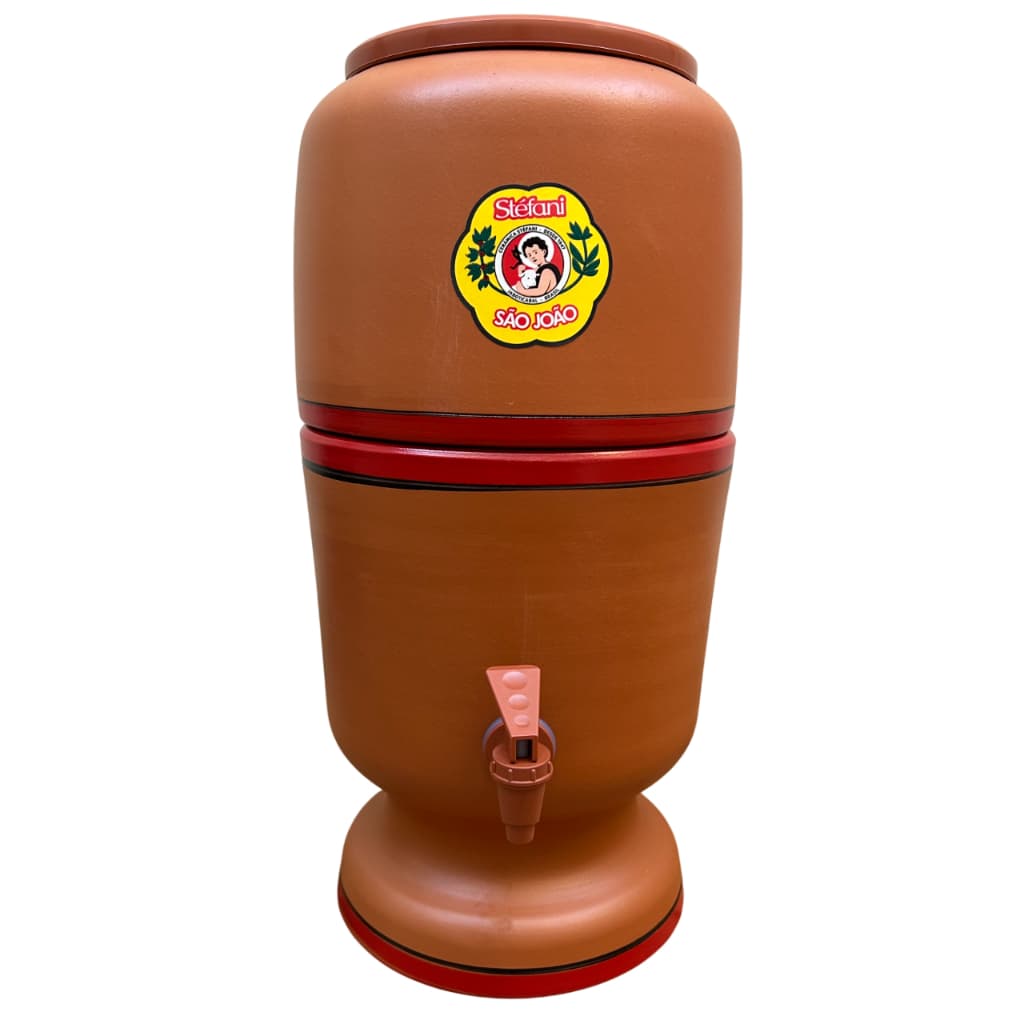 Filtro De Barro São João Stéfani 4 / 6 Litros Vela Tradicional Ou Tripla Ação Torneira Boia Original