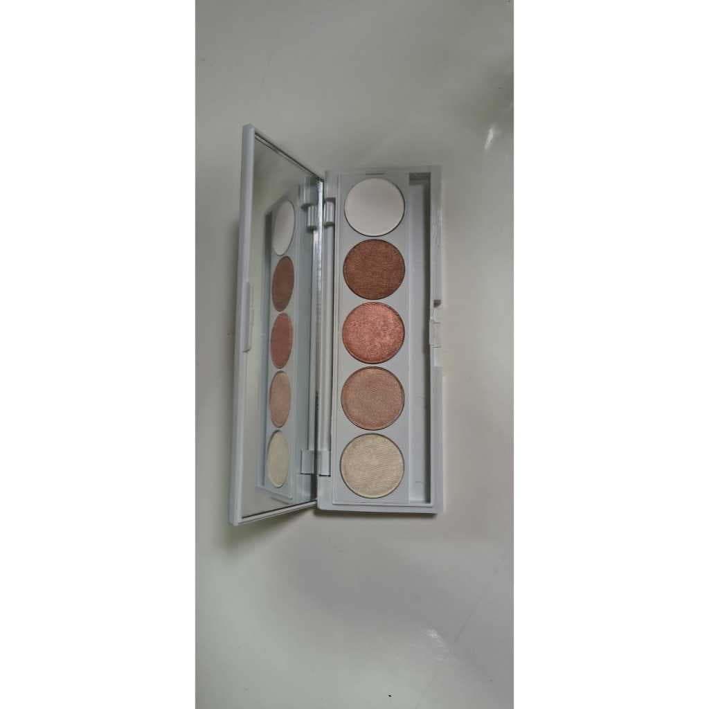 Paleta de Sombras para Noivas 5 Cores Coringas Neutras Cintilantes