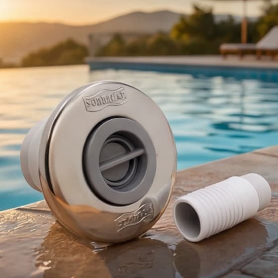 Dispositivo Aspiração Piscina Alvenaria Pratic 50mm com Adptador Sodramar