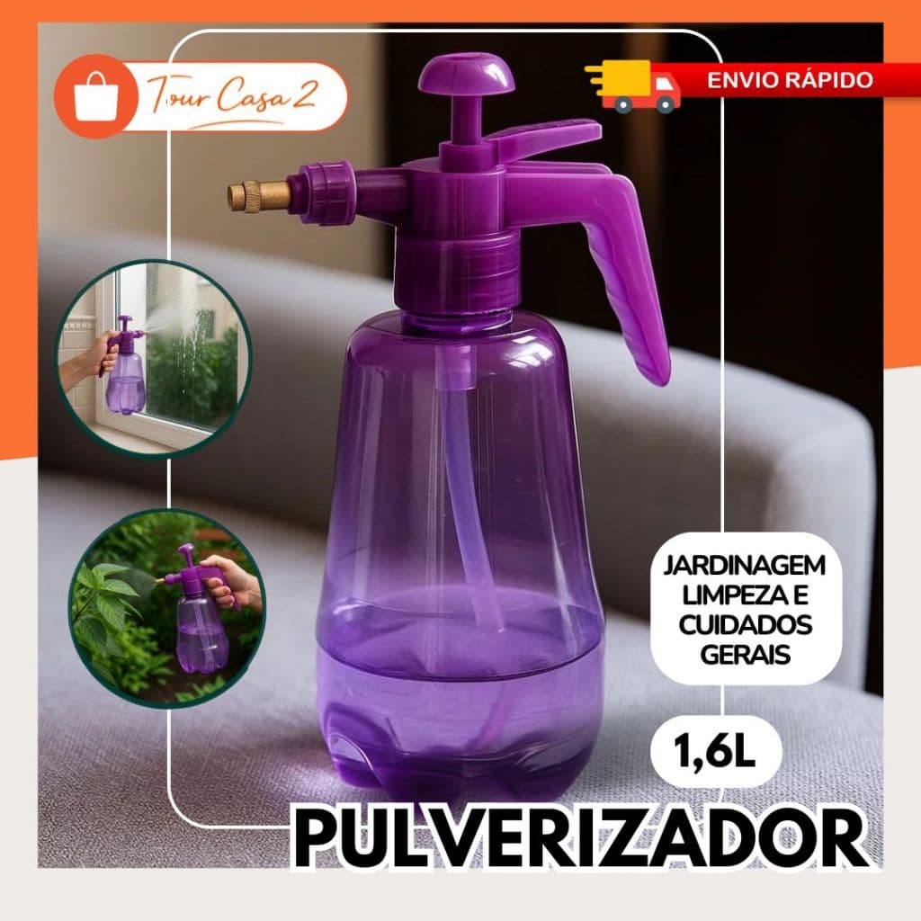 Pulverizador Borrifador Planta Vidro Alta Pressão Jardim Vidros Plantas Jato Limpeza Manual