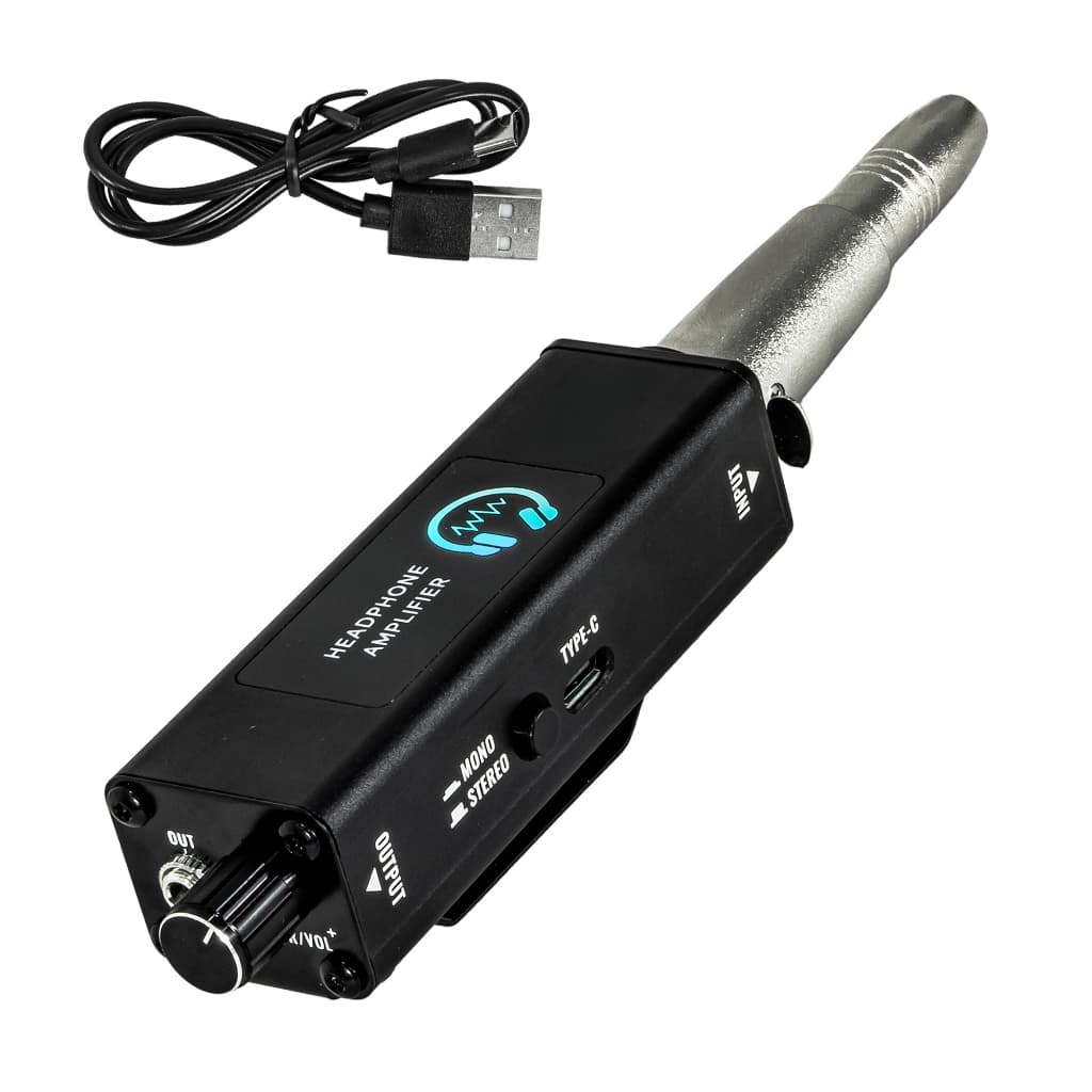 Amplificador Portátil P10 para Fone de Ouvido XLR Bluetooth Retorno de Palco Baixo Ruído