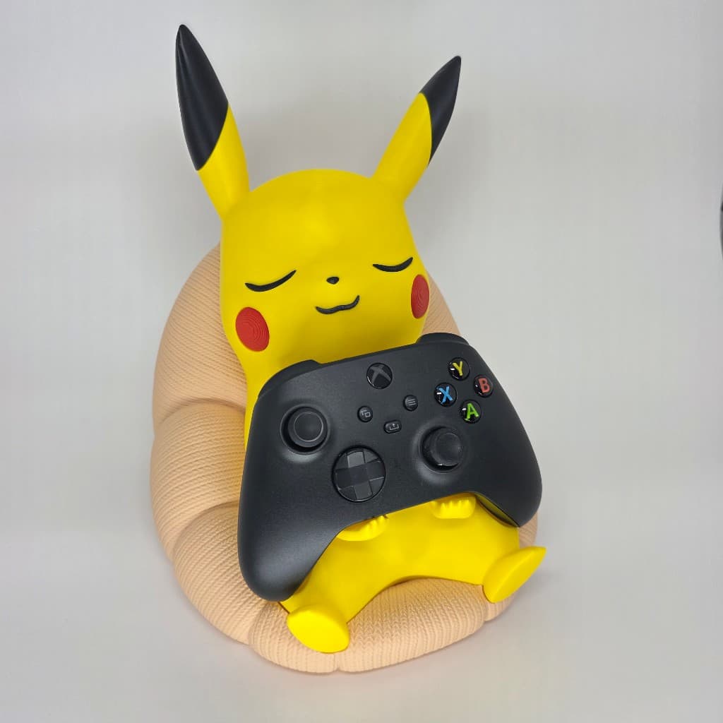 Suporte de Controle Pokémon Pikachu Relax – Versões Especial e Puff | PS5 PS4 Xbox Switch Pro