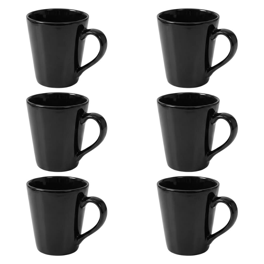 Kit 12 Canecas Tulipa 220ml Porcelana Colorida Café Chá Cappuccino Cozinha Gourmet Decorativa