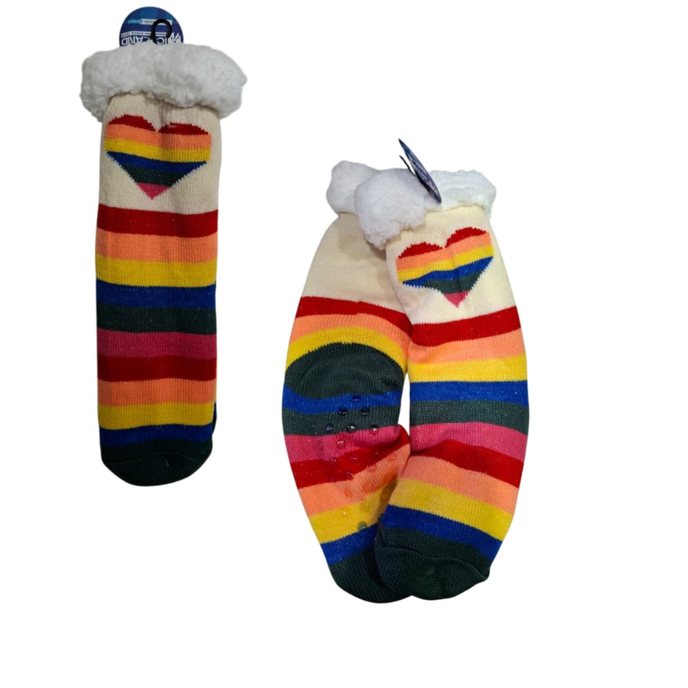 Meia Pantufa Cano médio Colorida - Tam. 35 a 45 - Antiderrapante
