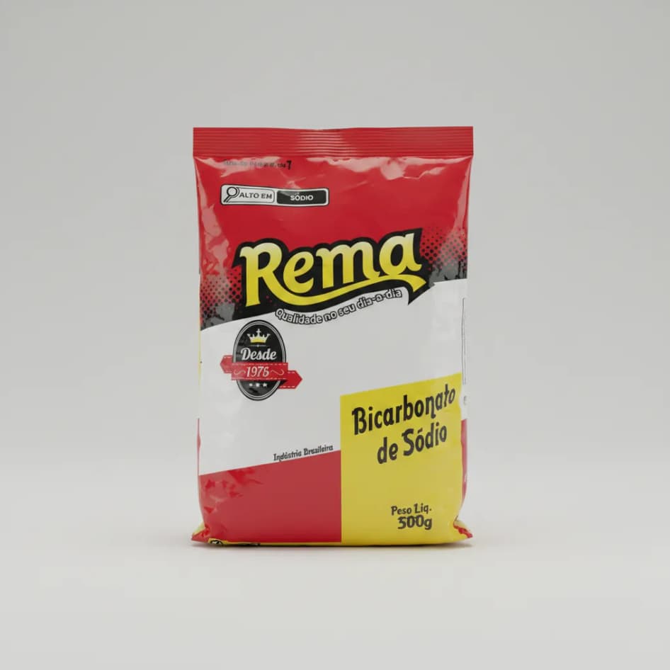 Bicarbonato de Sódio Rema 500g Puro Múltiplo Uso