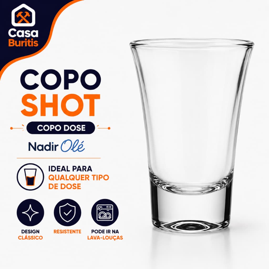 Copo Dose Nadir 60ml Copo Shot Vidro Transparente Copo De Dose Personalizado Copo De Cachaça