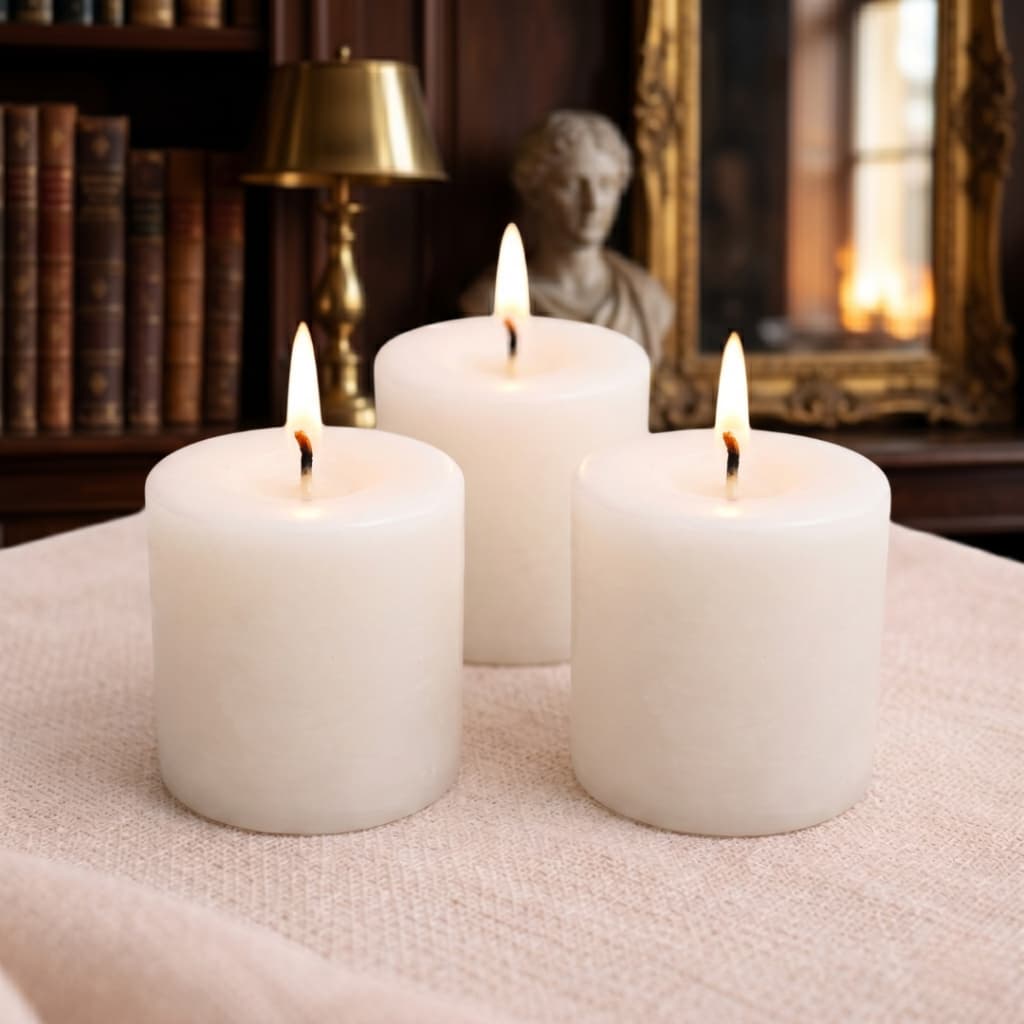 Kit com 3 Velas Perfumadas  Decorativas 80g Parafina Artesanal