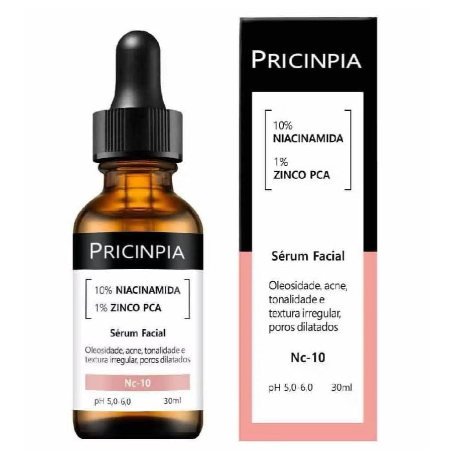 Nc-10 Sérum com 10% de Niacinamida e 1% de Zinco PCA com alta eficácia contra acnes, cravos 63