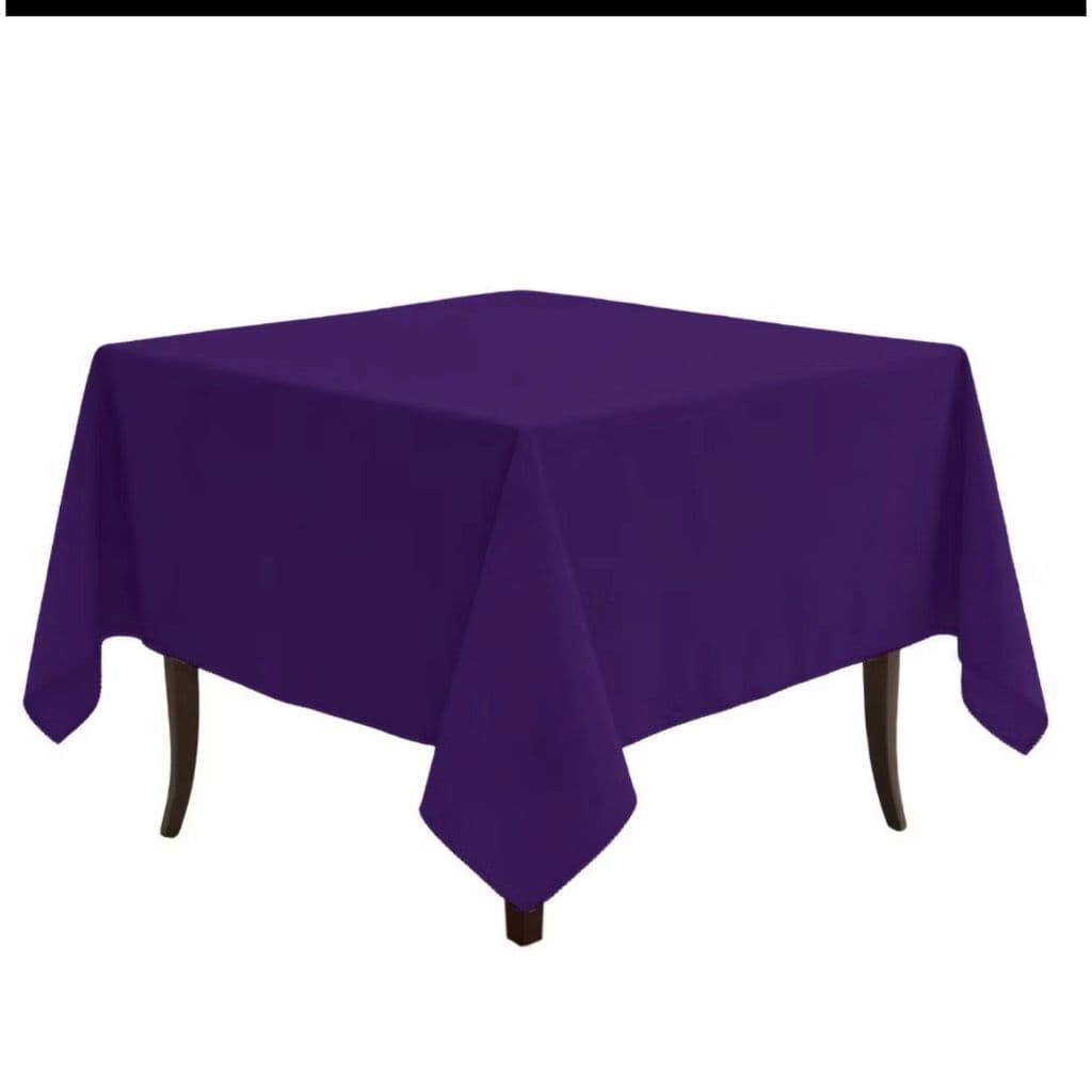 Kit 02 Toalha de Mesa Quadrada 1,50 x 1,50 Oxford Acabamento Bainha Festa Buffet Decoração