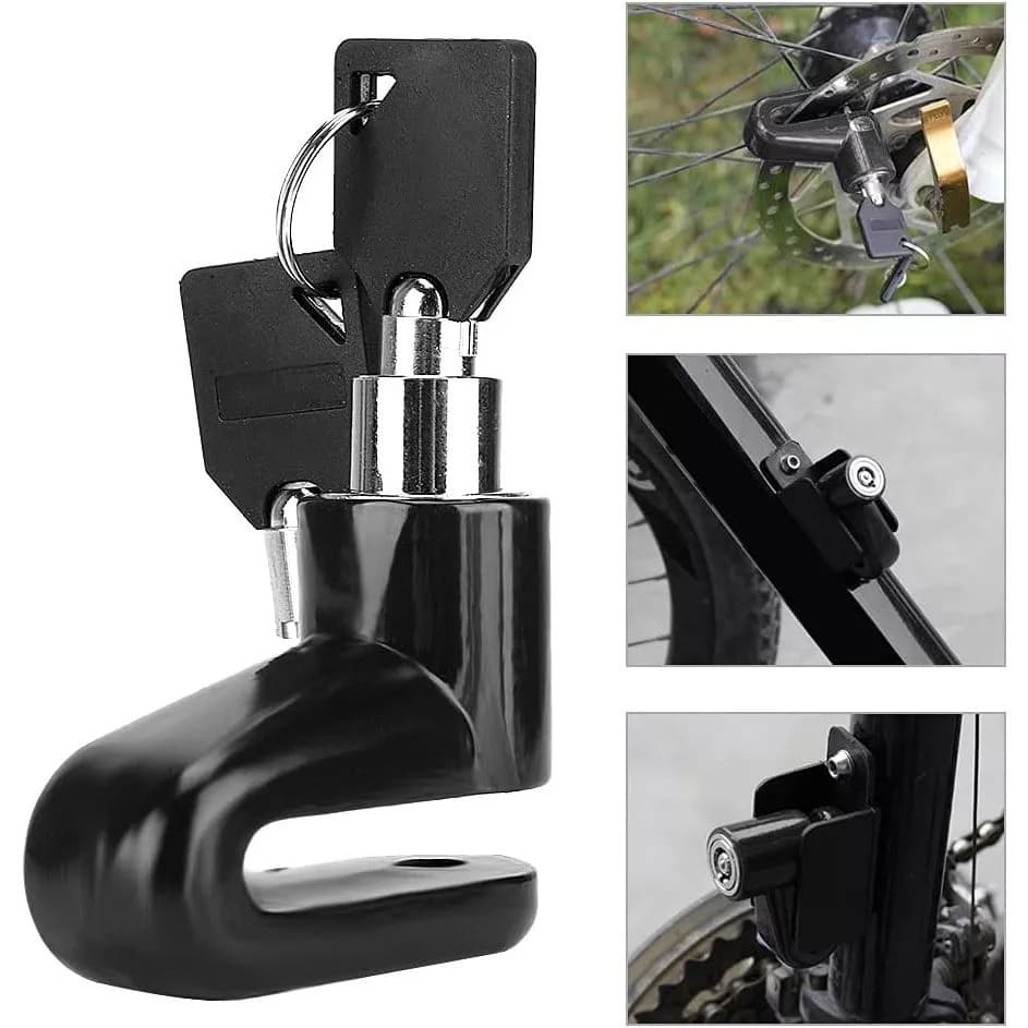 Kit 2 Cadeados para Trava Disco de Bicicleta e Moto Segurança Universal