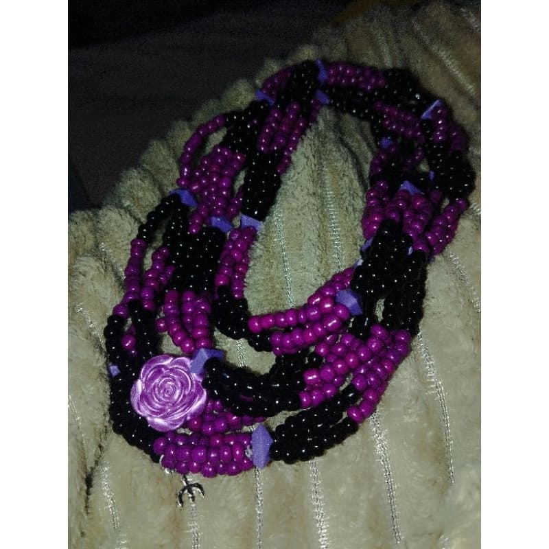 guia de pomba gira roxo e preto, Maria mulambo, Maria Quitéria, umbanda, candomblé, quimbanda, kimbanda