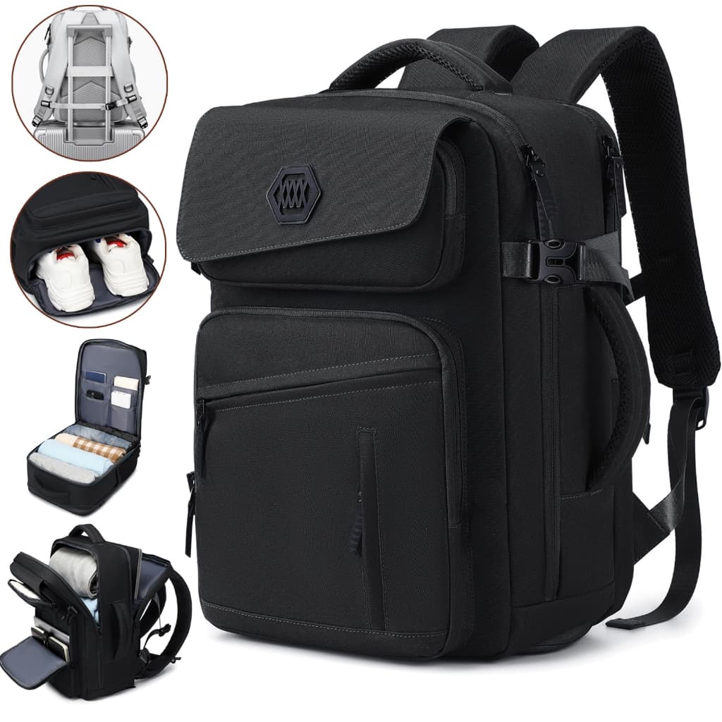 Mochila para laptop, mochila de viagem universal para homens e mulheres, bolsa de lazer impermeável para negócios