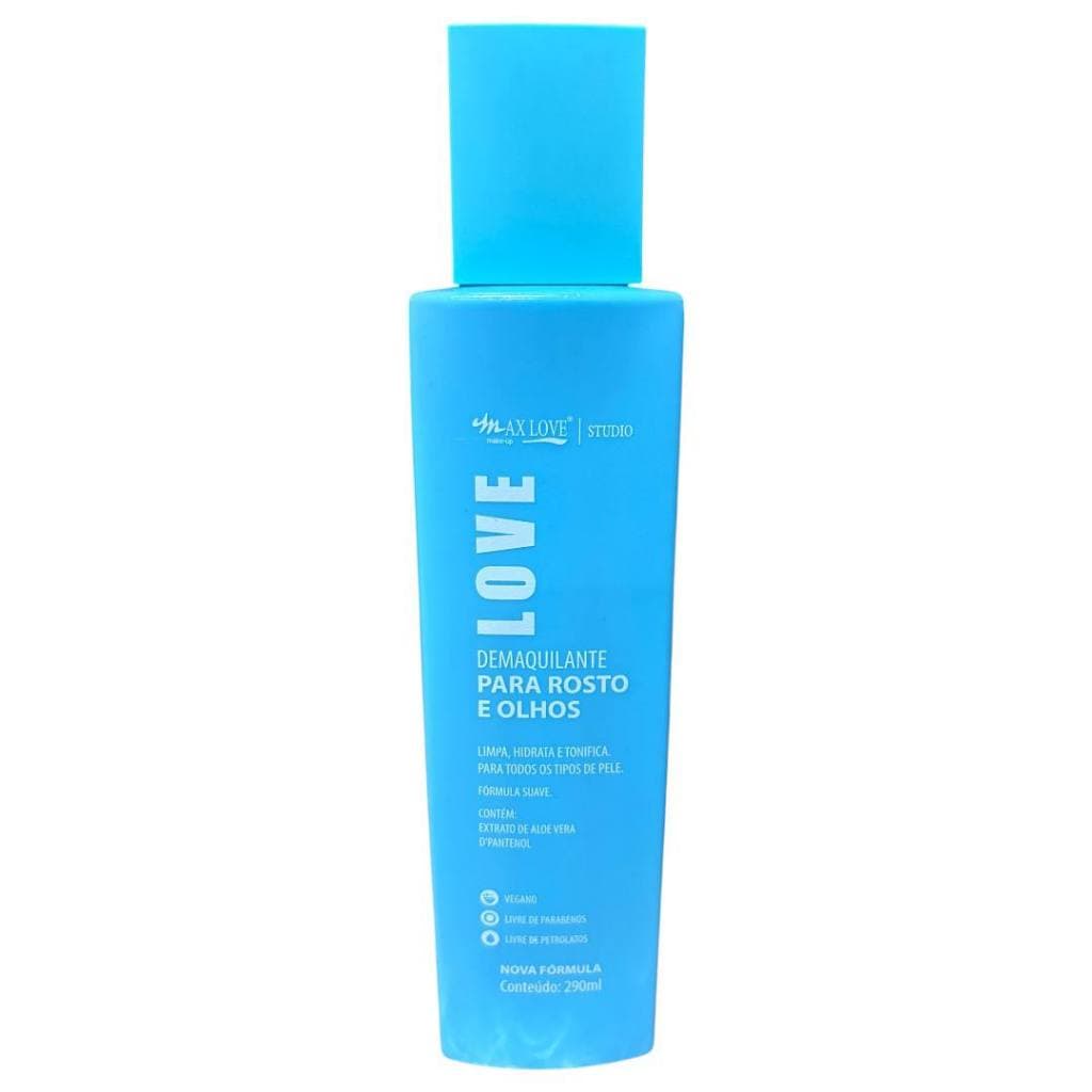 Demaquilante Para Rosto e Olhos MAX LOVE  -290ML