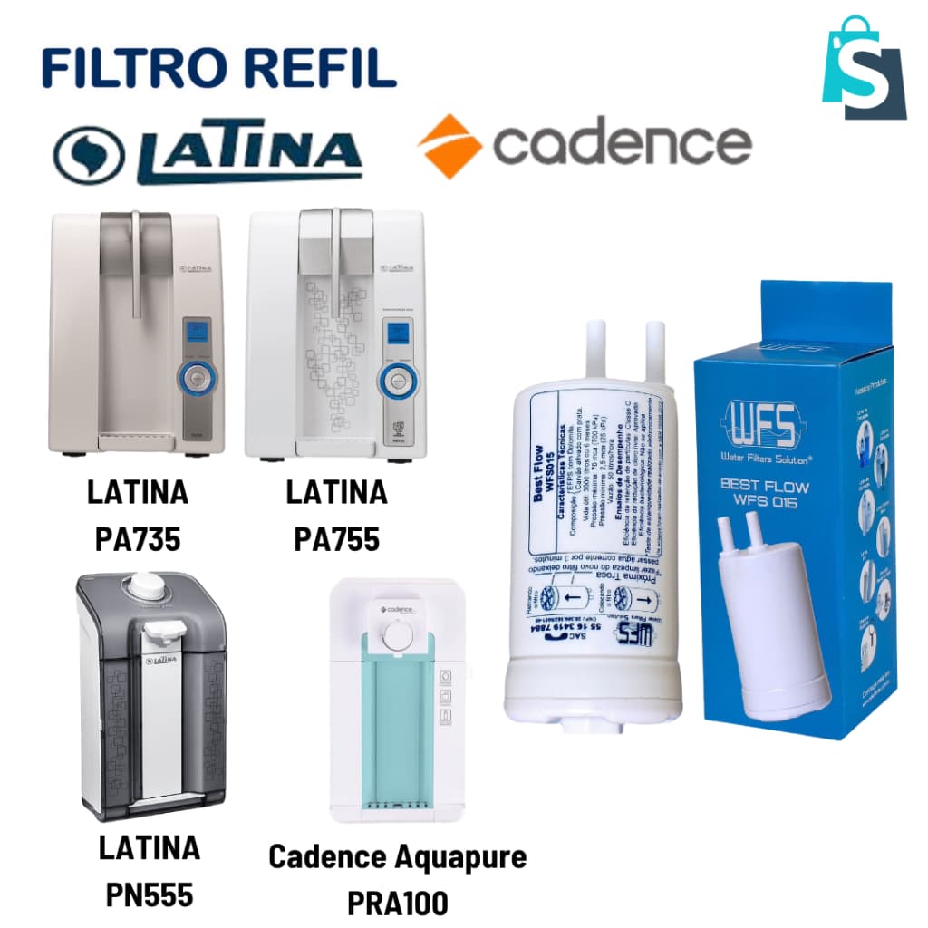 Refil Filtro com Dolomita para purificadores LATINA E CADENCE- WFS015 BEST FLOW