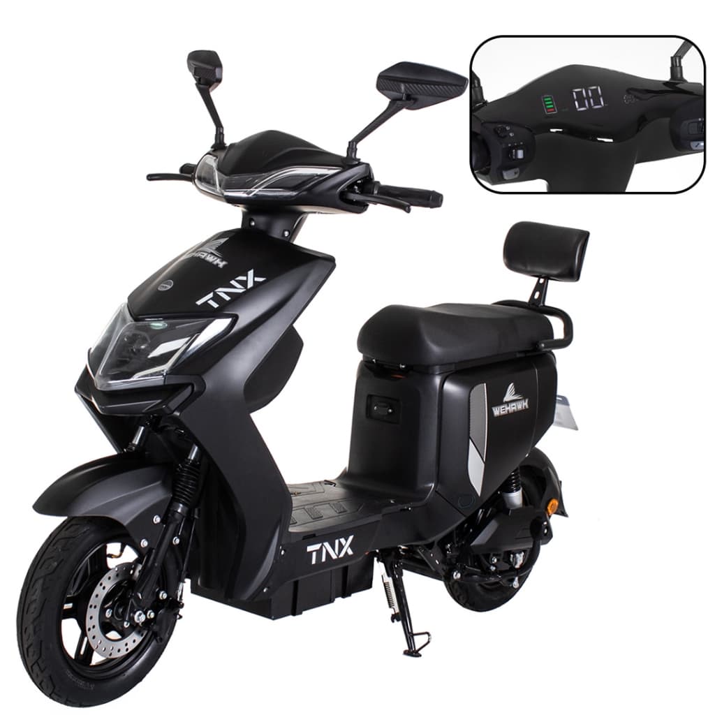 Scooter WeHawk TNX Wx-02 1000W Elétrica, 60V Bateria Chumbo 20Ah  Chave Reserva e Painel Digital