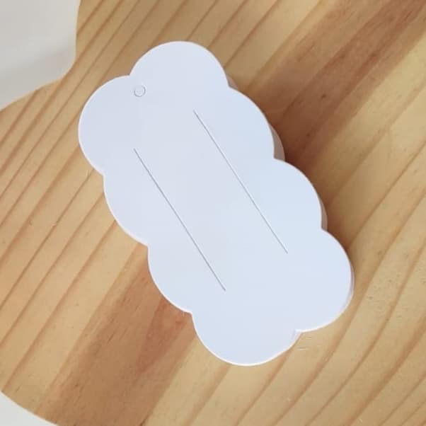 100 Tag papeleta nuvem grande /cartela /presilha/ hair clips/ para laços/ bico de pato
