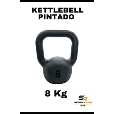 Kettlebell Pintado 08 KG Academia Crossfit Casa
