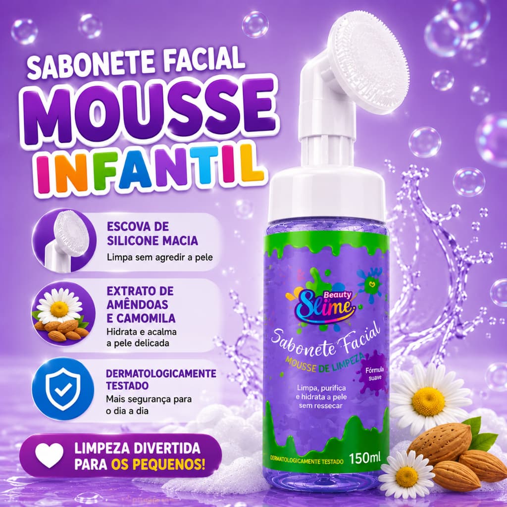 SABONETE FACIAL MOUSSE INFANTILl  - 150ML