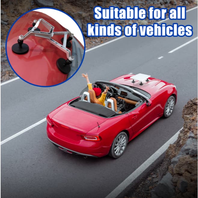 🔥Superfícies Curvas Compatibilidade🔥Suporte Magnético Starlink Mini Imã Teto Case Veicular Carro