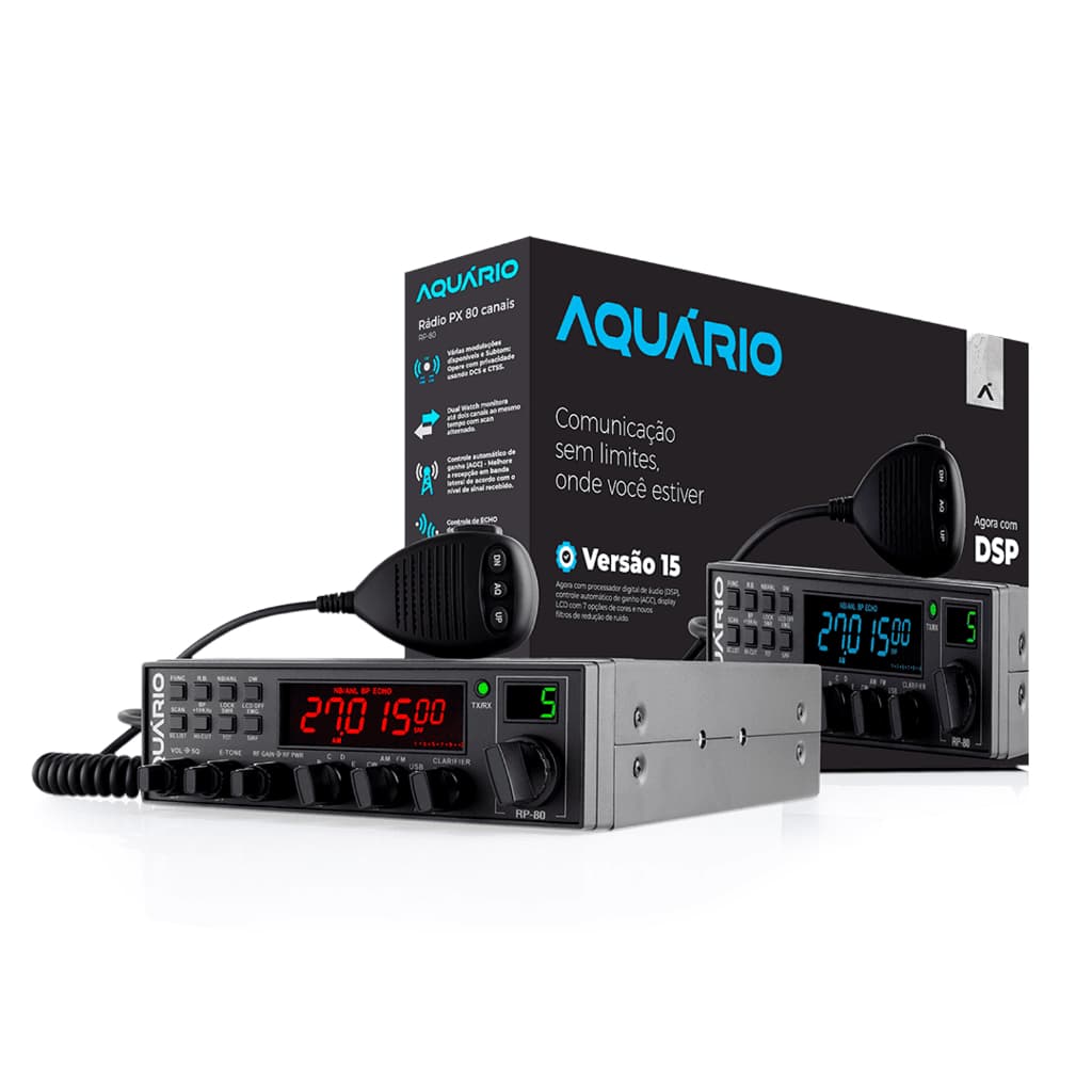 Rádio Amador Px 80 Canais Rp-80 Faixa Cidadão 11 metros Versão 15 Homologado Anatel