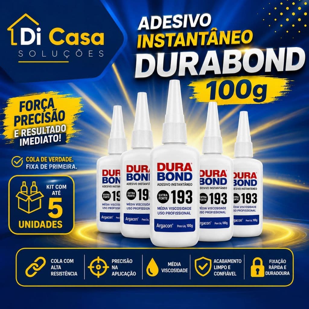 Cola Adesivo Instantânea DuraBond 100g
