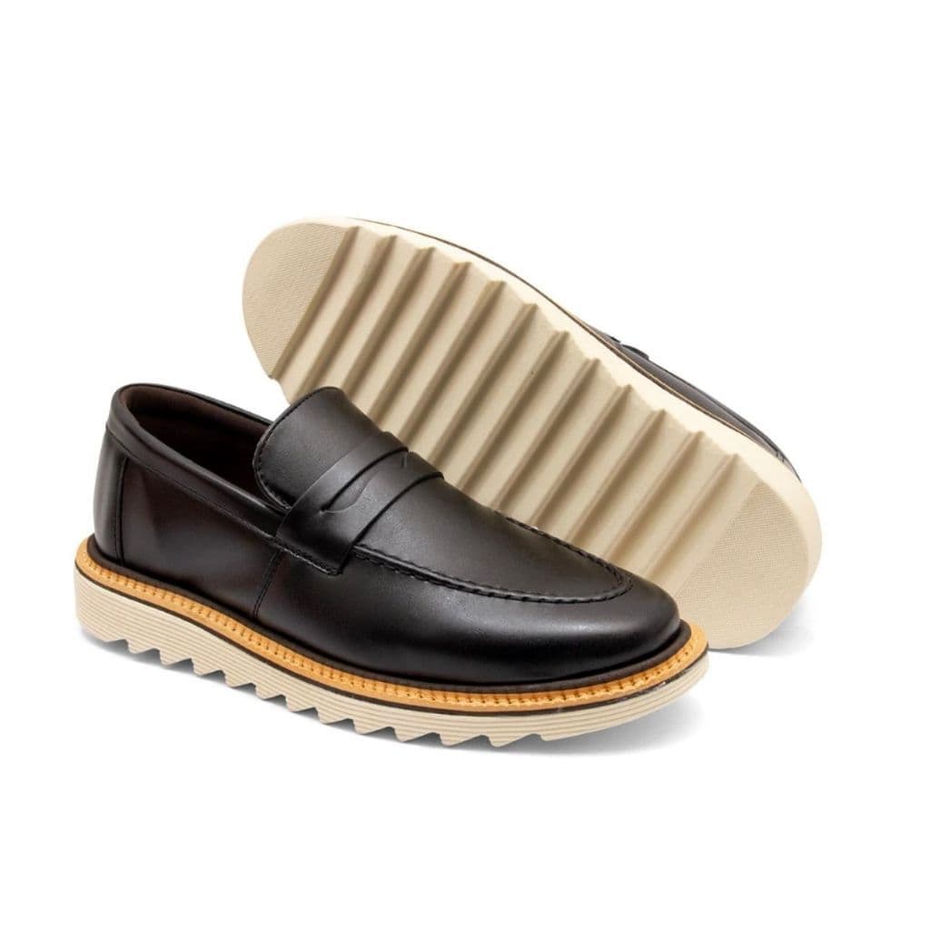 Sapato Oxford Tratorado Estilo Italian Leve Solado Macio Confortável Antiderrapante Promocional