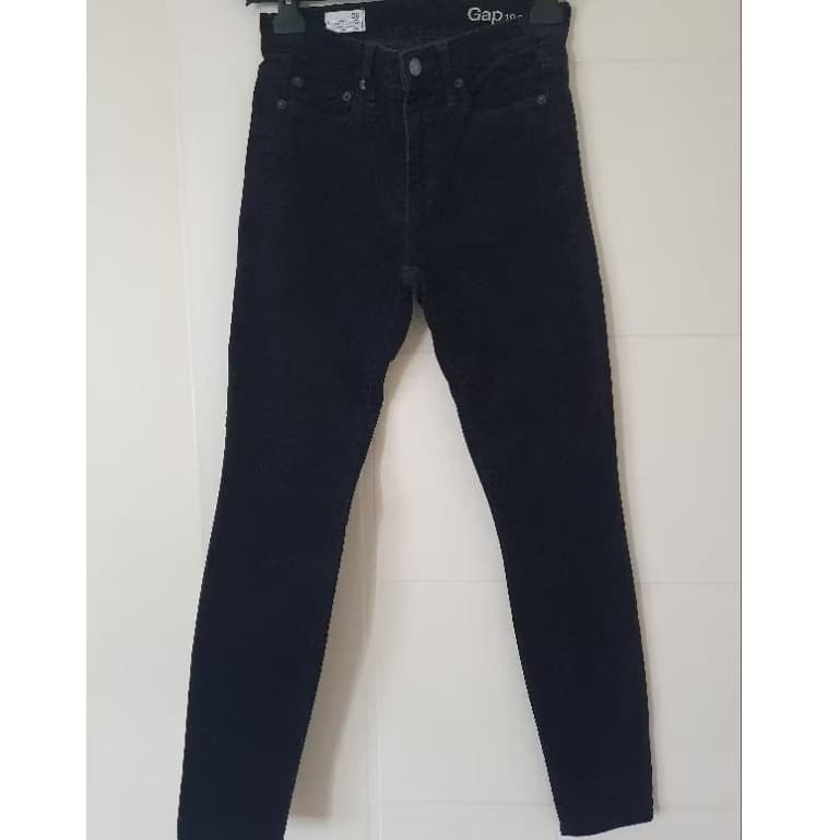 calça preta legging  de veludo gap, tamanho 34
