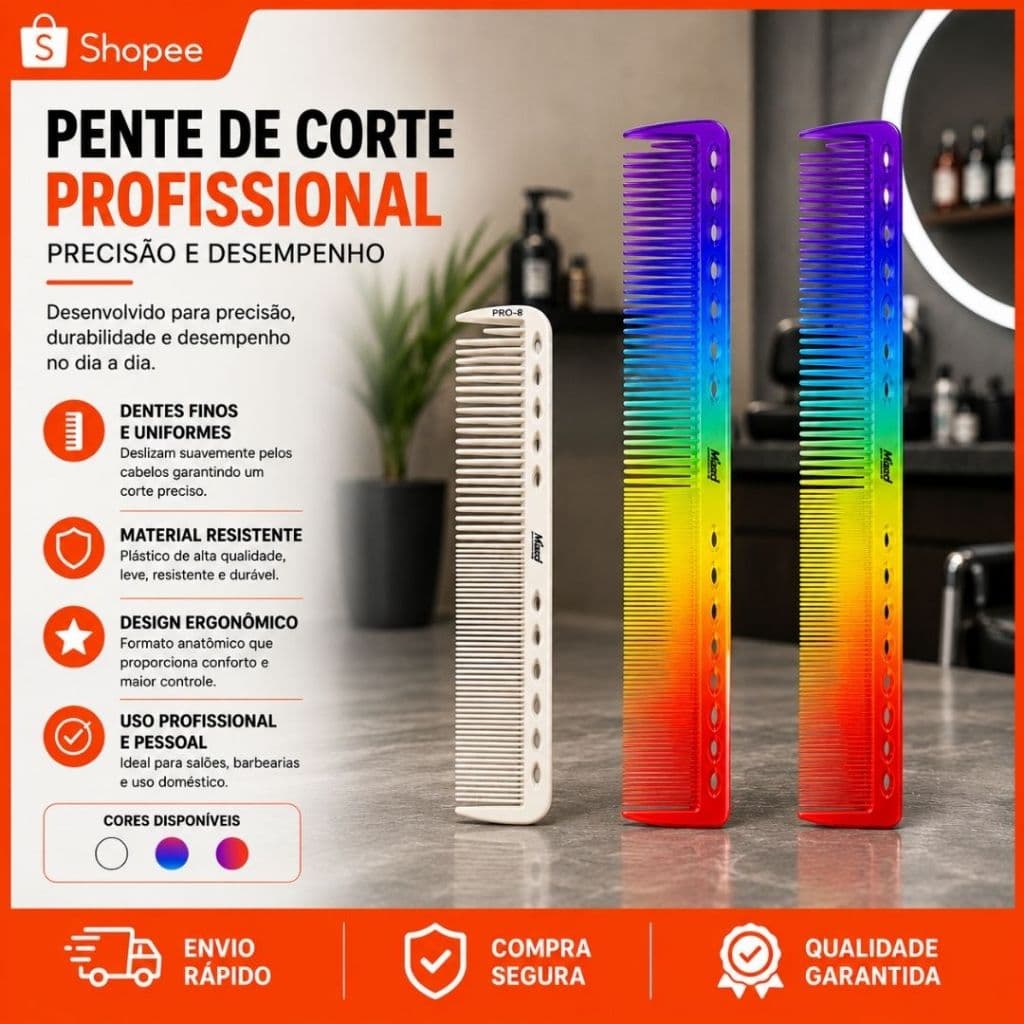 pentes de corte profissional coloridos MPRO