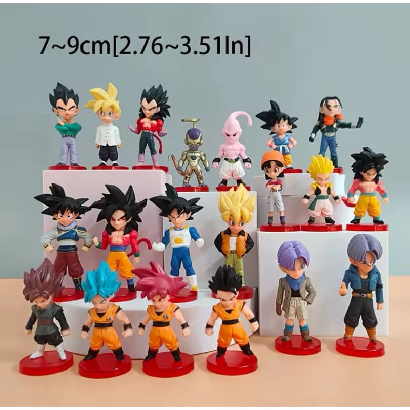 Action Figure Dragon Ball Z - 6,5cm a 7cm - Diversos Modelos - Goku Freeza Cell Broly Vegeta Gotenks