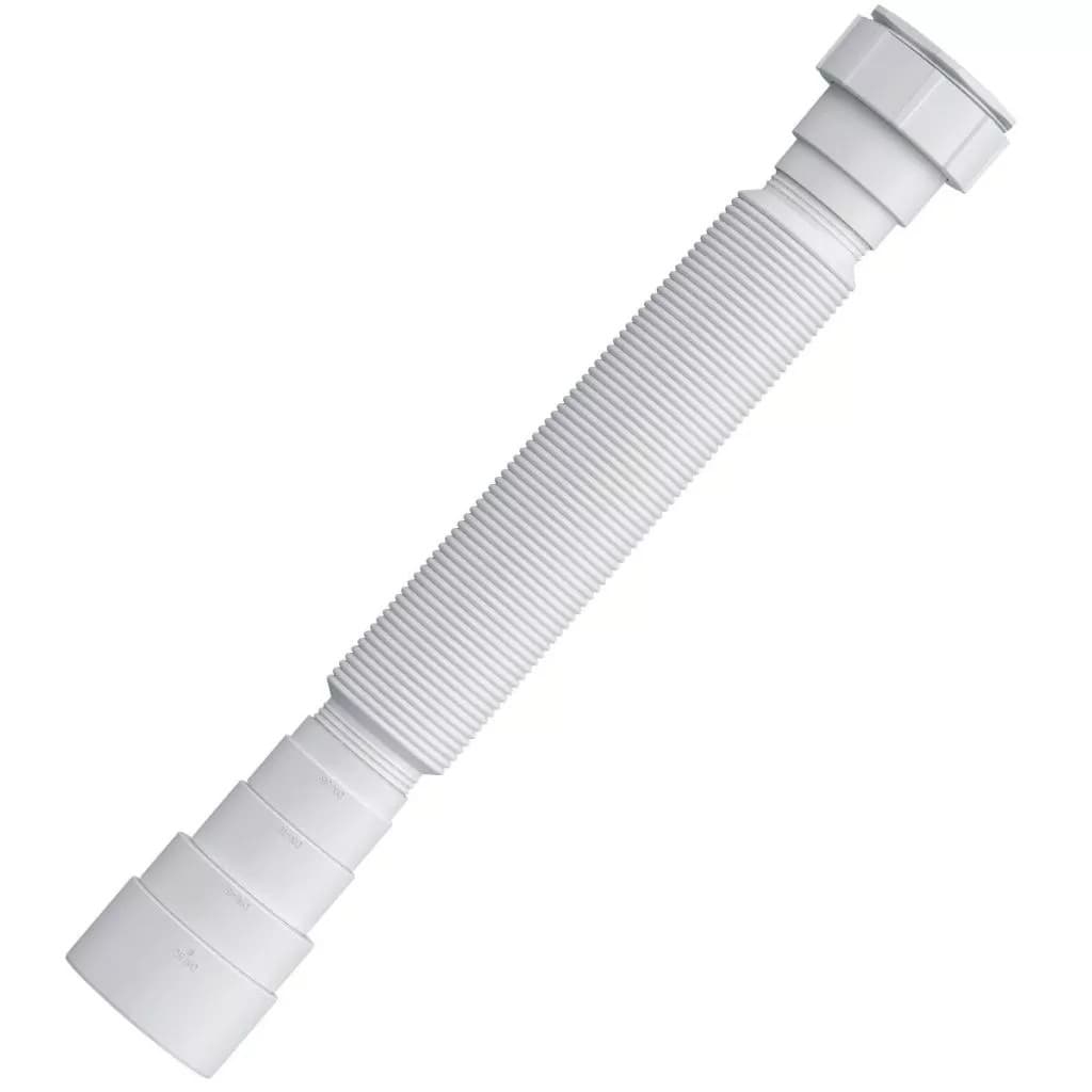 Sifão Tubo Extensivo Universal Flexível Sanfonado Para Pia Tanque Lavatório Banheiro Adaptável DN38 40 48 50  Marca Herc