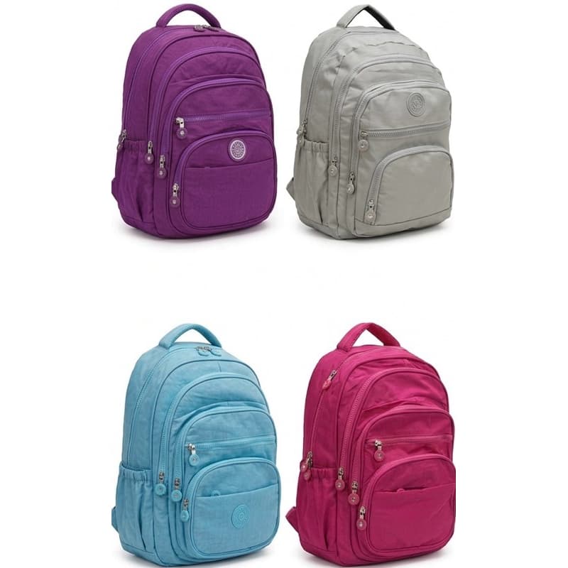 MOCHILA NYLON GRANDE IMPERMEAVEL ESCOLAR DIA A DIA