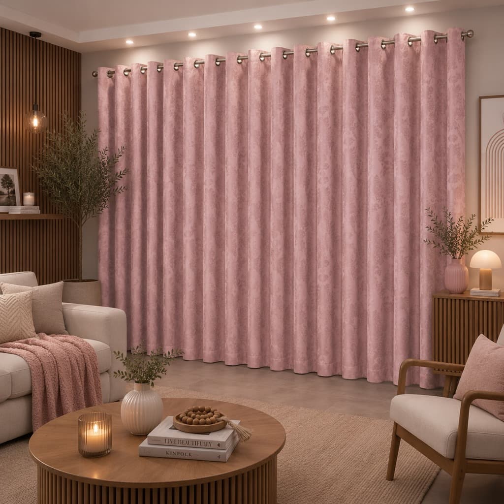 Cortina Jacquard Sala E Quarto 4 metros x 2 50 para Sala Quarto Casa e Decoração