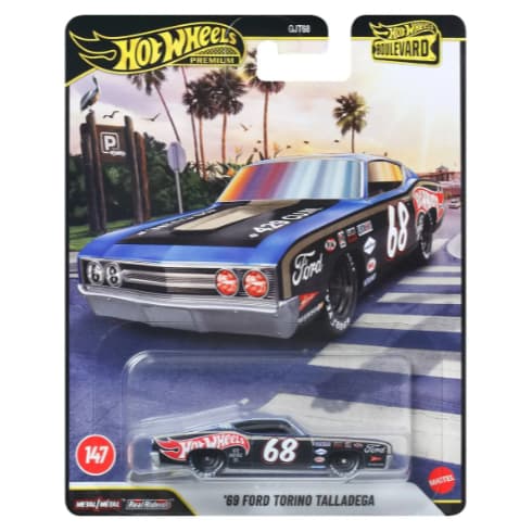 Hot Wheels Premium Boulevard '69 Ford Torino Talladega - Miniatura Mattel Original