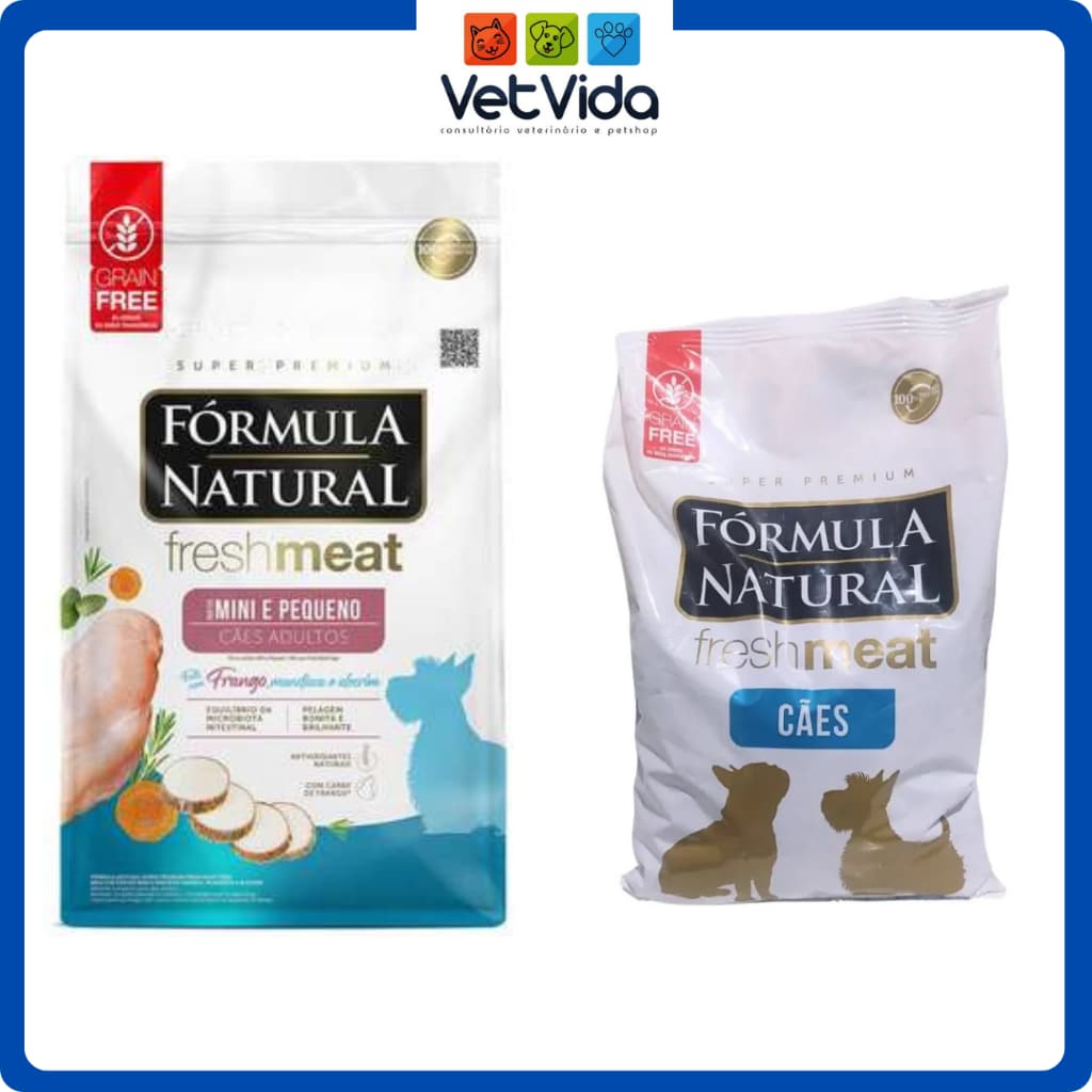 RAÇÃO FORMÚLA NATURAL FRESH MEAT RAÇA PEQUENA ADULTO A GRANEL PACOTE 500 GRAMAS