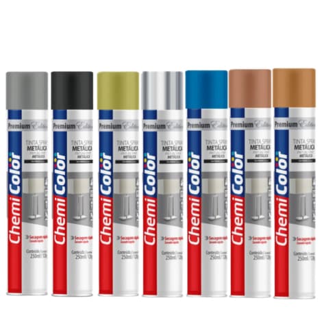 Tinta Spray Metálica 250ML CHEMICOLOR