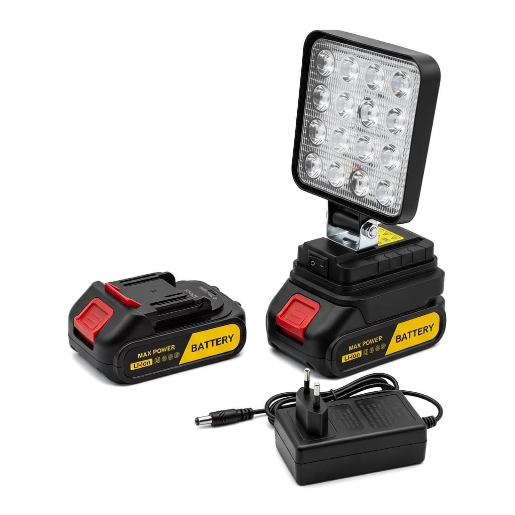 Lanterna Refletor Lampada Luz Led 4 Polegadas Com A Bateria 48v Portátil Recarregável