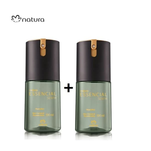 02 Unidades de Desodorante Corporal Essencial Sentir Masculino Natura