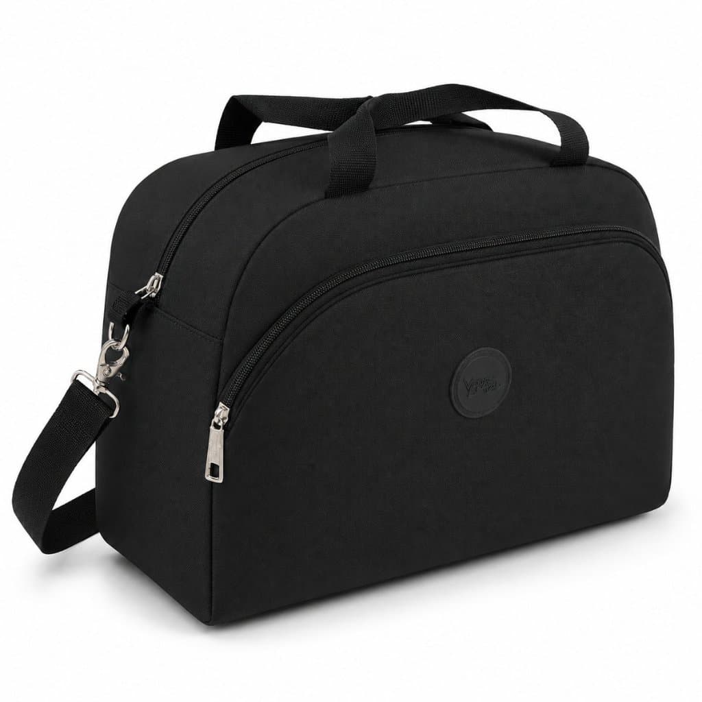 Bolsa Viagem Academia Feminina Bordô Mala De Mão Fitness Grande 45x27x25cm