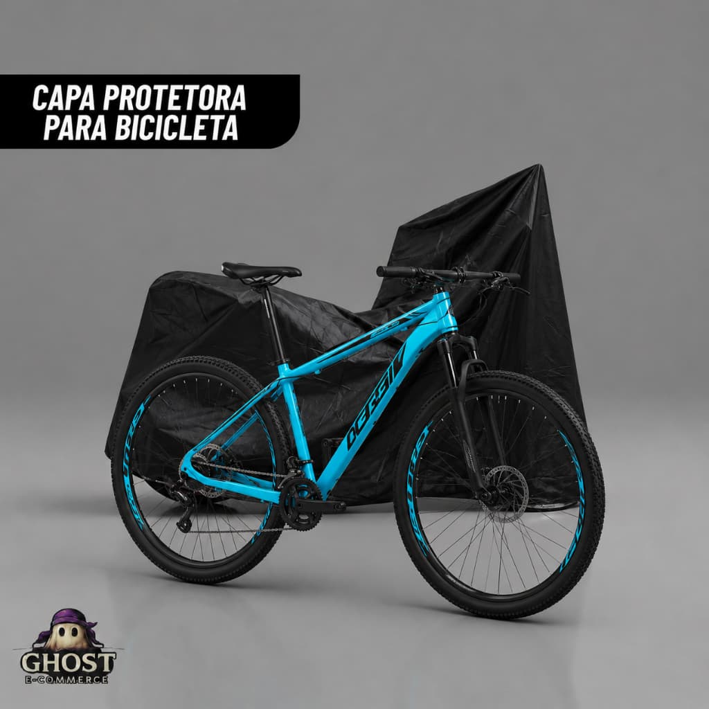 Capa de Bike Cobrir Bicicleta Aro 20 até 29 100% Impermeável Protege Sol Chuva Poeira Sujeira