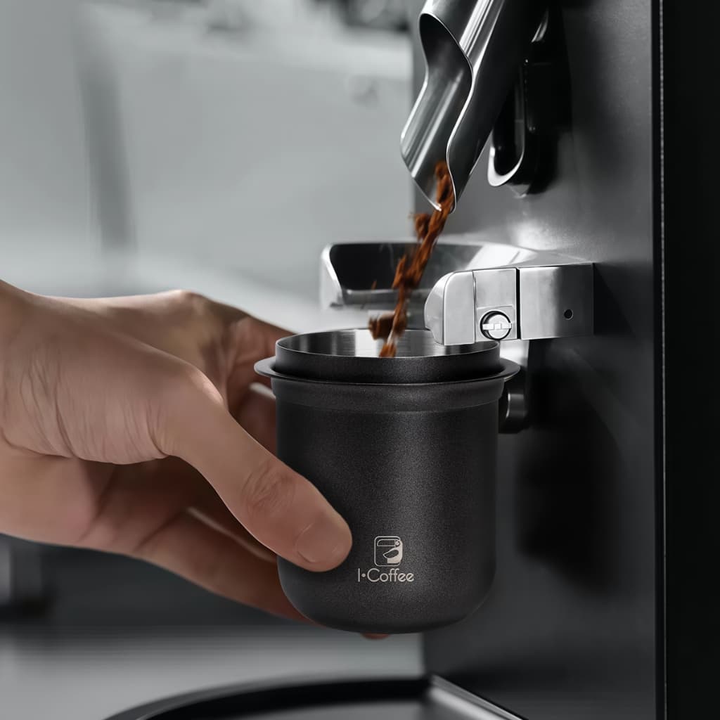 iCoffee Copo Dosador de Café Espresso Compatível com Portafiltro de 58mm de Café em Aço Inoxidável