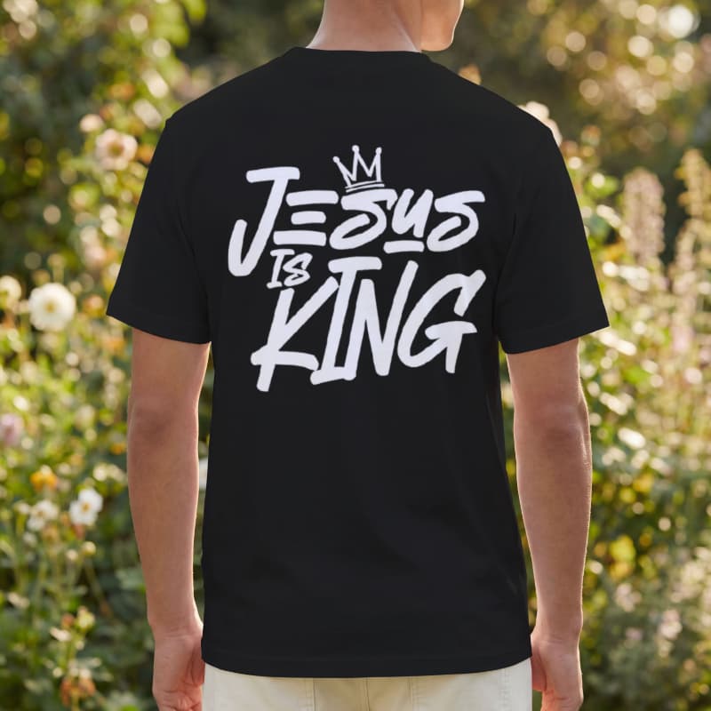 Camiseta Masculina Estampada Jesus King Tendencia Algodão Premuim Envio Imediato conforto