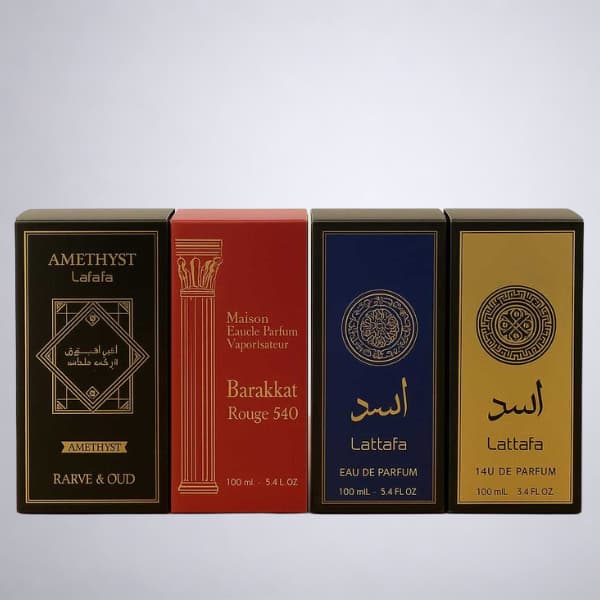 Kit 4 Perfumes Árabes Masculinos Amadeirados 100ml Alta Fixação