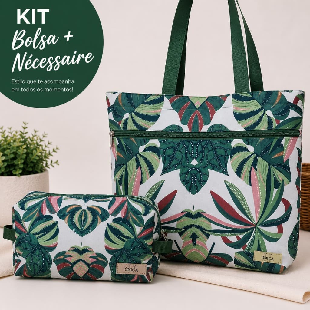 Bolsa  Feminina Urbanic + bolsinha (Nécessaire) - kit 2 produtos