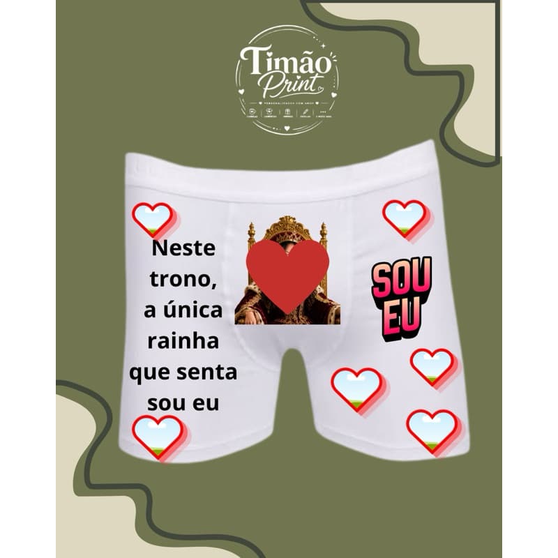 Cueca Personalizada Dia dos Namorados ❤️