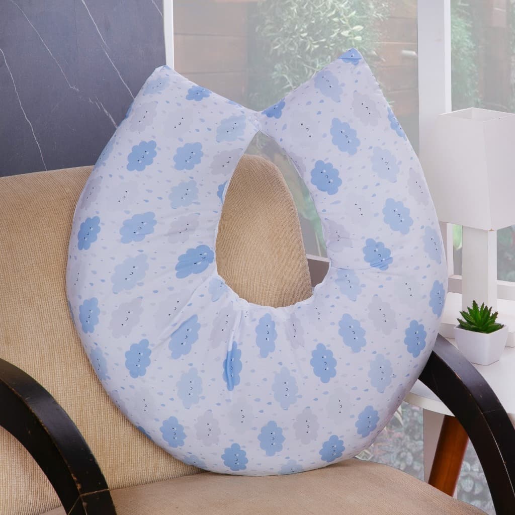 Almofada De Amamentação Estampado Bebe Menino Capa com Zíper Toque Macio Maternidade Luxo