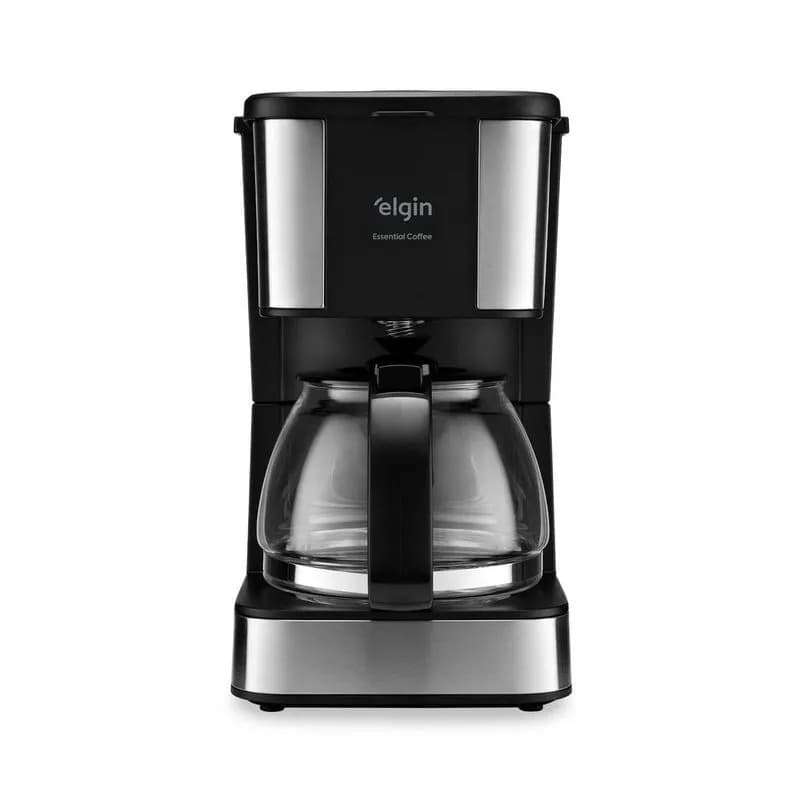 Cafeteira Elétrica 19 Xícaras Jarra de Vidro Essential Coffee Elgin Preta